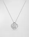 David Yurman Infinity Pendant With Diamonds On Chain In Pave Diamonds