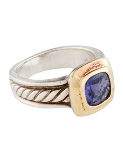 Pre-owned David Yurman Iolite Cocktail Ring In Multi