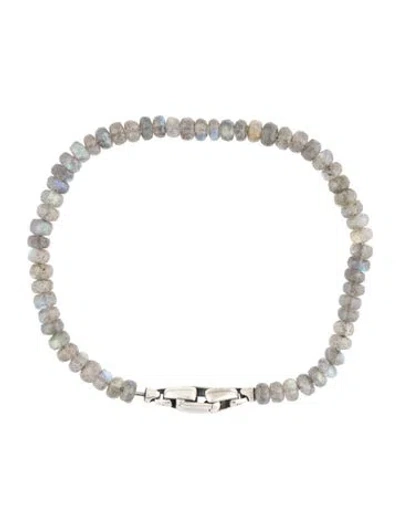 Pre-owned David Yurman Labradorite Spiritual Beads Bracelet, 8.25" In Multi
