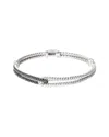 DAVID YURMAN DAVID YURMAN LABYRINTH PETITE PAVE DIAMOND BRACELET IN STERLING SILVER 0.5 CTW