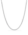 David Yurman Large Box Chain Necklace In Silver