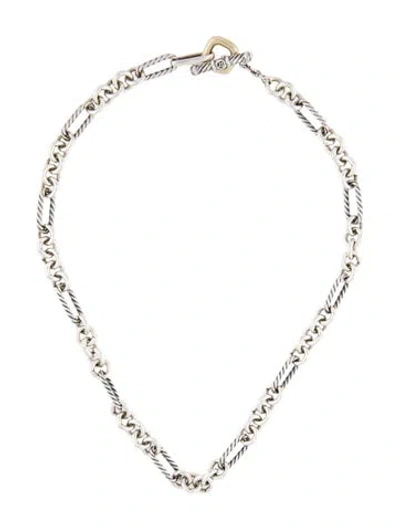 Pre-owned David Yurman Link Chain Necklace, 16" In Multi