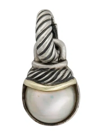 Pre-owned David Yurman Mabé Pearl Pendant Enhancer In Multi