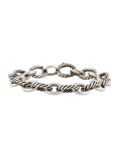 Pre-owned David Yurman Madison Oval Link Bracelet, 7" In Multi