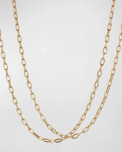 David Yurman Madison Thin Chain Link Necklace In 18k Gold, 3mm, 36"l In 05 No Stone