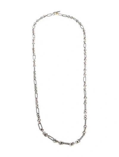 Pre-owned David Yurman Madison Toggle Chain Necklace, 33" In Multi