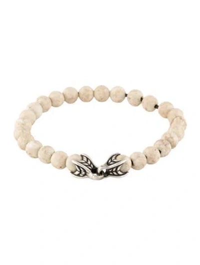 Pre-owned David Yurman Magnesite Spiritual Bead Bracelet, 8" In Multi