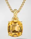 David Yurman Marbella Enhancer With Gemstones In 18k Gold, 12x11mm In Citrine