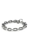 David Yurman Medium Oval Link Bracelet In Silver