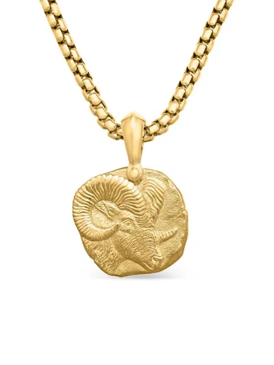 David Yurman Men's Amulet In 18k Yellow Gold In Pattern