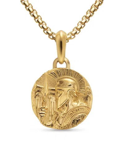 David Yurman Men's Ares Amulet In 18k Yellow Gold, 23.8mm