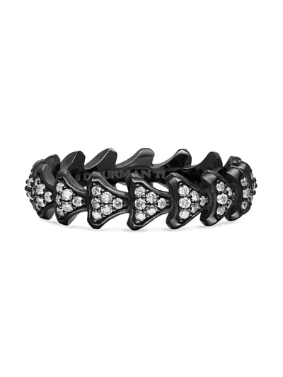 David Yurman Men's Armory Band Ring In Black Titanium