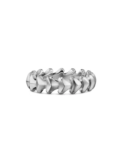David Yurman Men's Armory Band Ring In Sterling Silver, 6.2mm In Neutral