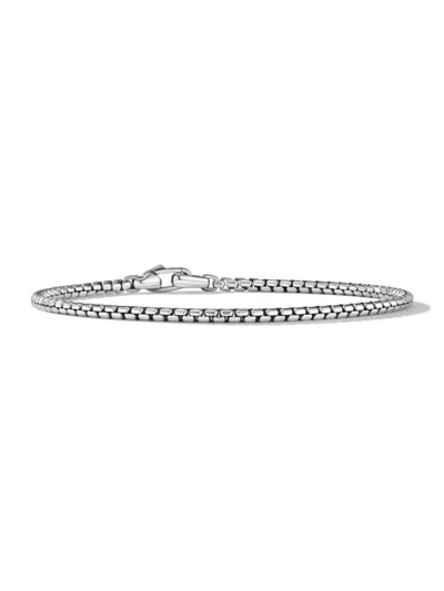 David Yurman Sterling Silver 2.7mm Box Chain Bracelet