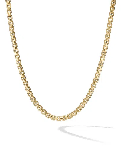David Yurman Men's Box Chain Necklace In 18k Yellow Gold, 7.5mm