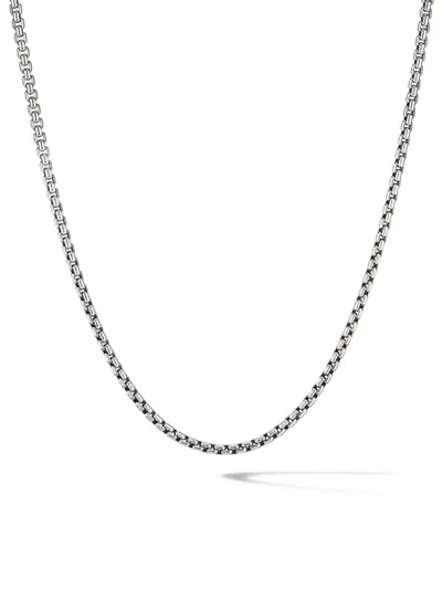 David Yurman Men's Box Chain Necklace In Sterling Silver, 2.7mm
