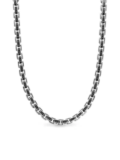 David Yurman Men's Box Chain Necklace In Sterling Silver, 7.3mm In Metallic