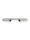 David Yurman Men's Cable Cuff Bracelet In Sterling Silver In Black Onyx