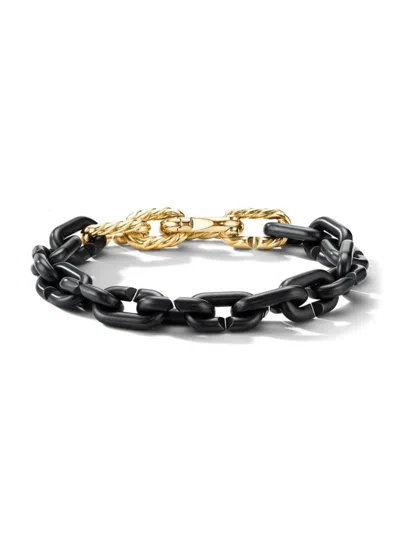David Yurman Men's Chain Links Bracelet In Black Titanium