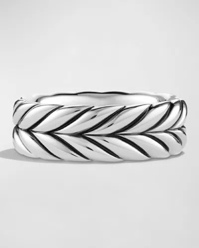David Yurman Men's Chevron Band Ring In Silver, 8.5mm