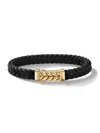 DAVID YURMAN MEN'S CHEVRON BRACELET IN BLACK RUBBER