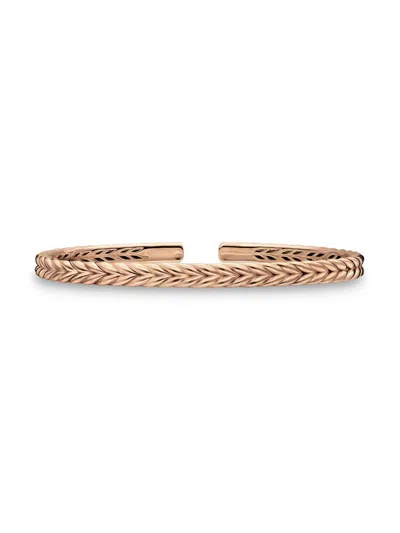 David Yurman Men's Chevron Flex Bracelet In 18k Rose Gold, 5.2mm