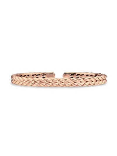 David Yurman Men's Chevron Flex Bracelet In 18k Rose Gold, 6.4mm