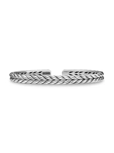 David Yurman Men's Chevron Flex Bracelet In Sterling Silver, 6.4mm In Purple