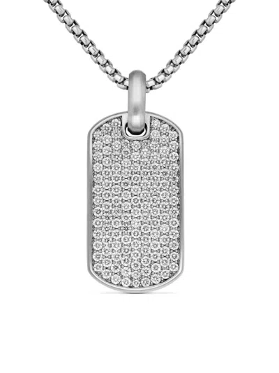 David Yurman Men's Chevron Tag In Sterling Silver