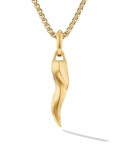 David Yurman Men's Cornicello Amulet In 18k Yellow Gold, 30mm