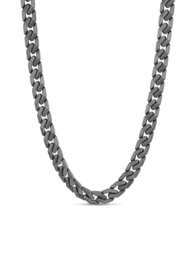 David Yurman Men's Curb Chain Angular Link Necklace In Titanium, 11.5mm In Gold