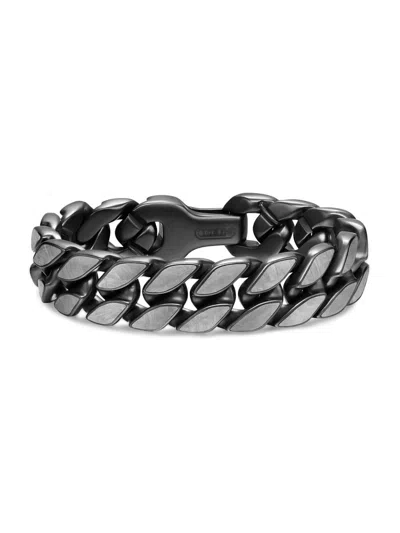 David Yurman Men's Curb Chain Bracelet In Black Titanium