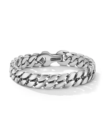 David Yurman Men's Curb Chain Bracelet In Platinum, 11.5mm In Silver