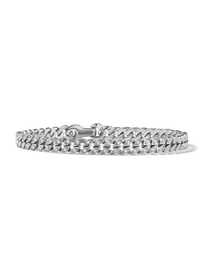 David Yurman Men's Curb Chain Bracelet In Platinum In Metallic
