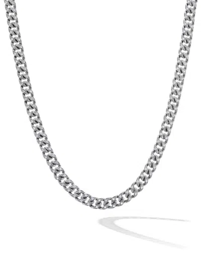 David Yurman Men's Curb Chain Necklace In Platinum In Silver