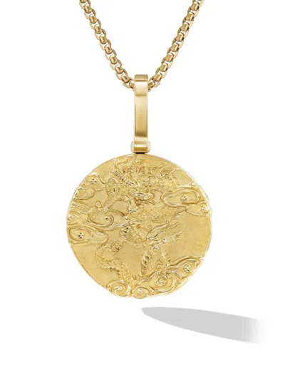 David Yurman Men's Dragon Amulet In 18k Yellow Gold