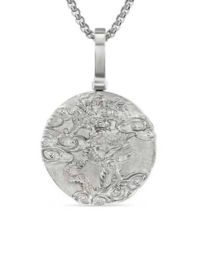 David Yurman Men's Dragon Amulet In Sterling Silver In Metallic