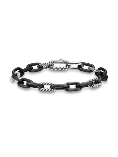 David Yurman Men's Dy Madison Chain Bracelet In Black Titanium