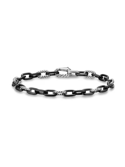 David Yurman Men's Dy Madison Chain Bracelet In Black Titanium