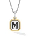 David Yurman Men's Initial Amulet In Sterling Silver In Multi