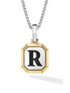 David Yurman Men's Initial Amulet In Sterling Silver In Gray