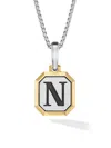 David Yurman Men's Initial Amulet In Sterling Silver