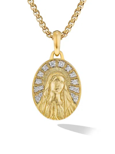 David Yurman Men's Mary Amulet In 18k Yellow Gold