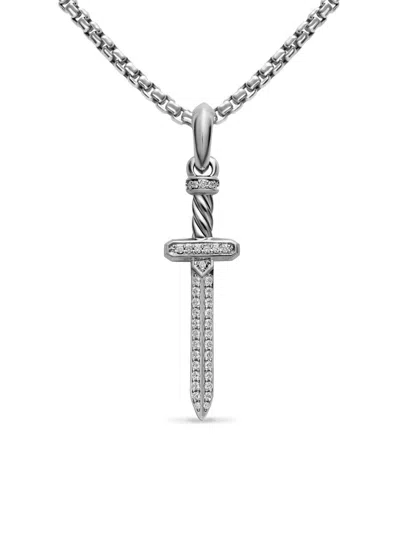 David Yurman Men's Pavé Sword Amulet In Sterling Silver