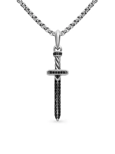 David Yurman Men's Pavé Sword Amulet In Sterling Silver In Gray