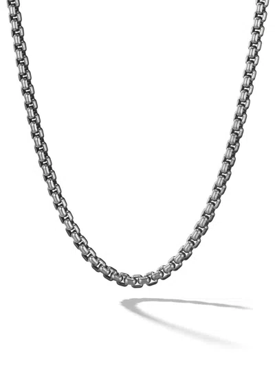 David Yurman Men's Pvd-coated Stainless Steel Box Chain Necklace In Silver