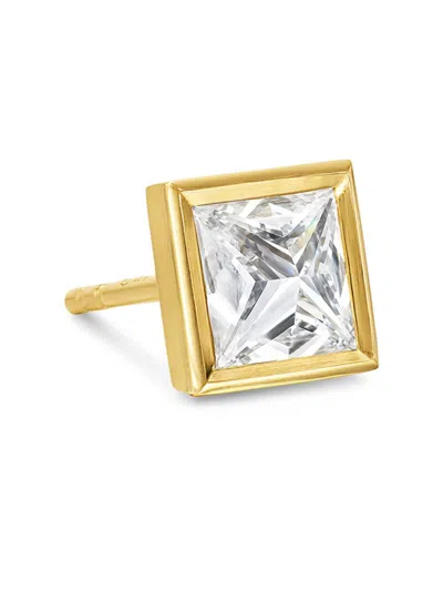 David Yurman Men's Pyramid Stud Earring In 18k Yellow Gold, 6.6mm