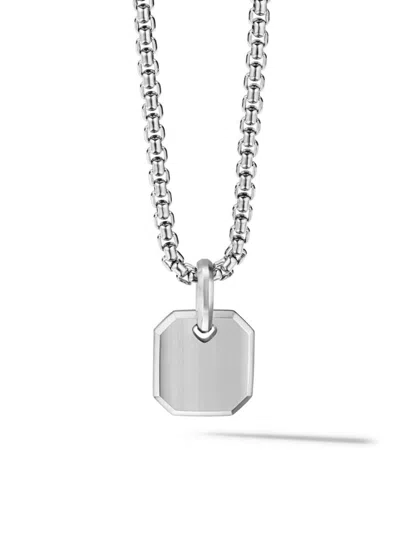 David Yurman Men's Roman Amulet In Platinum, 15mm In Silver