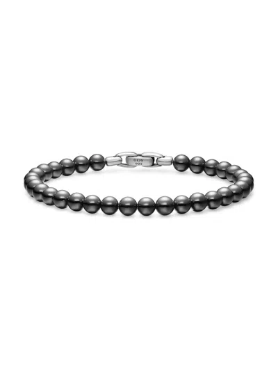 David Yurman Men's Spiritual Beads Bracelet In Sterling Silver In Metallic