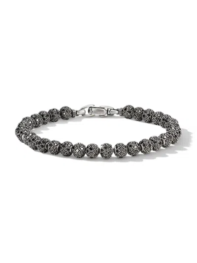 David Yurman Men's Spiritual Beads Bracelet In Sterling Silver In Metallic